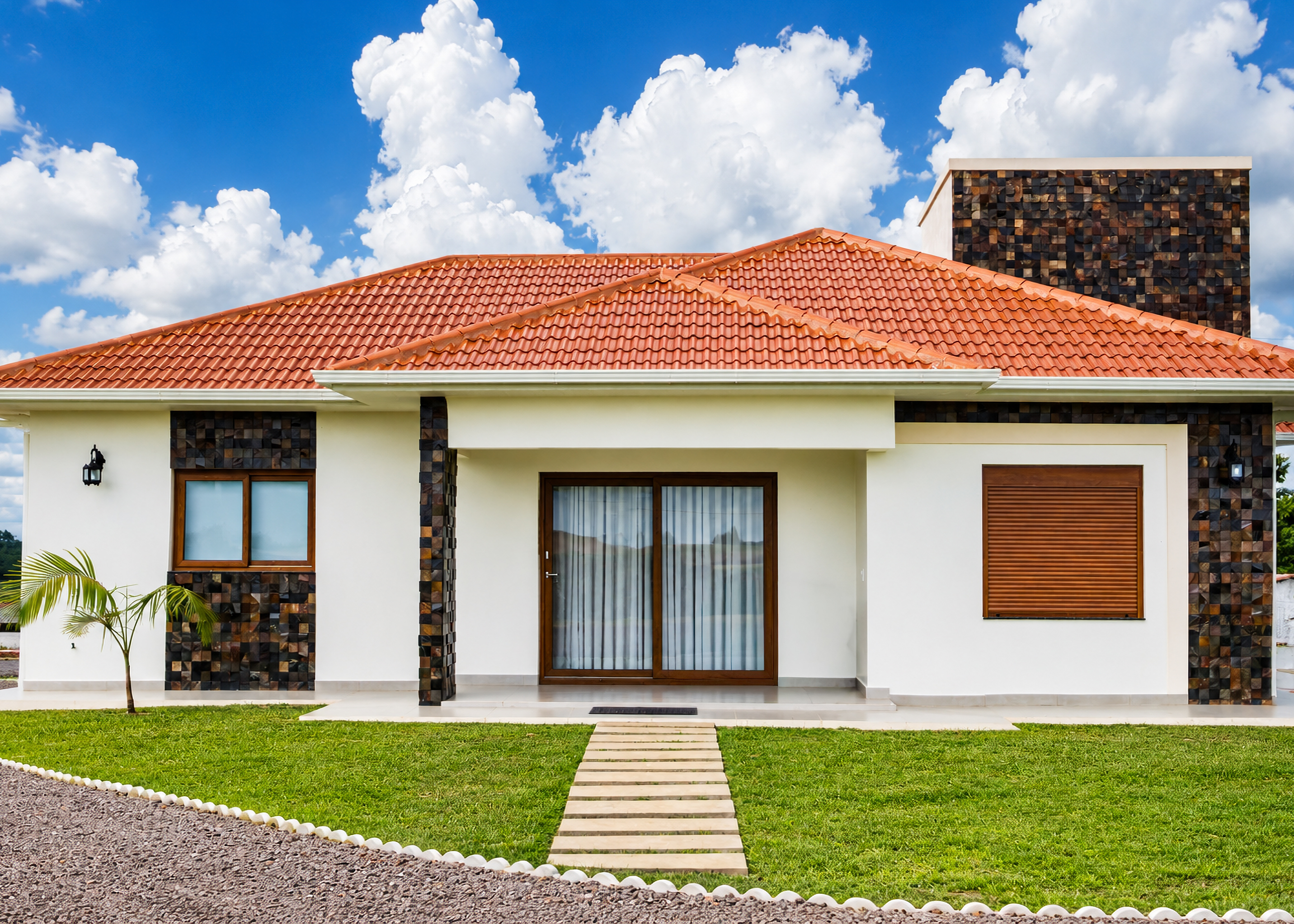 Projeto residencial em Iporã do Oeste com esquadrias de PVC