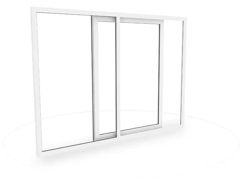 Portas deslizantes em PVC